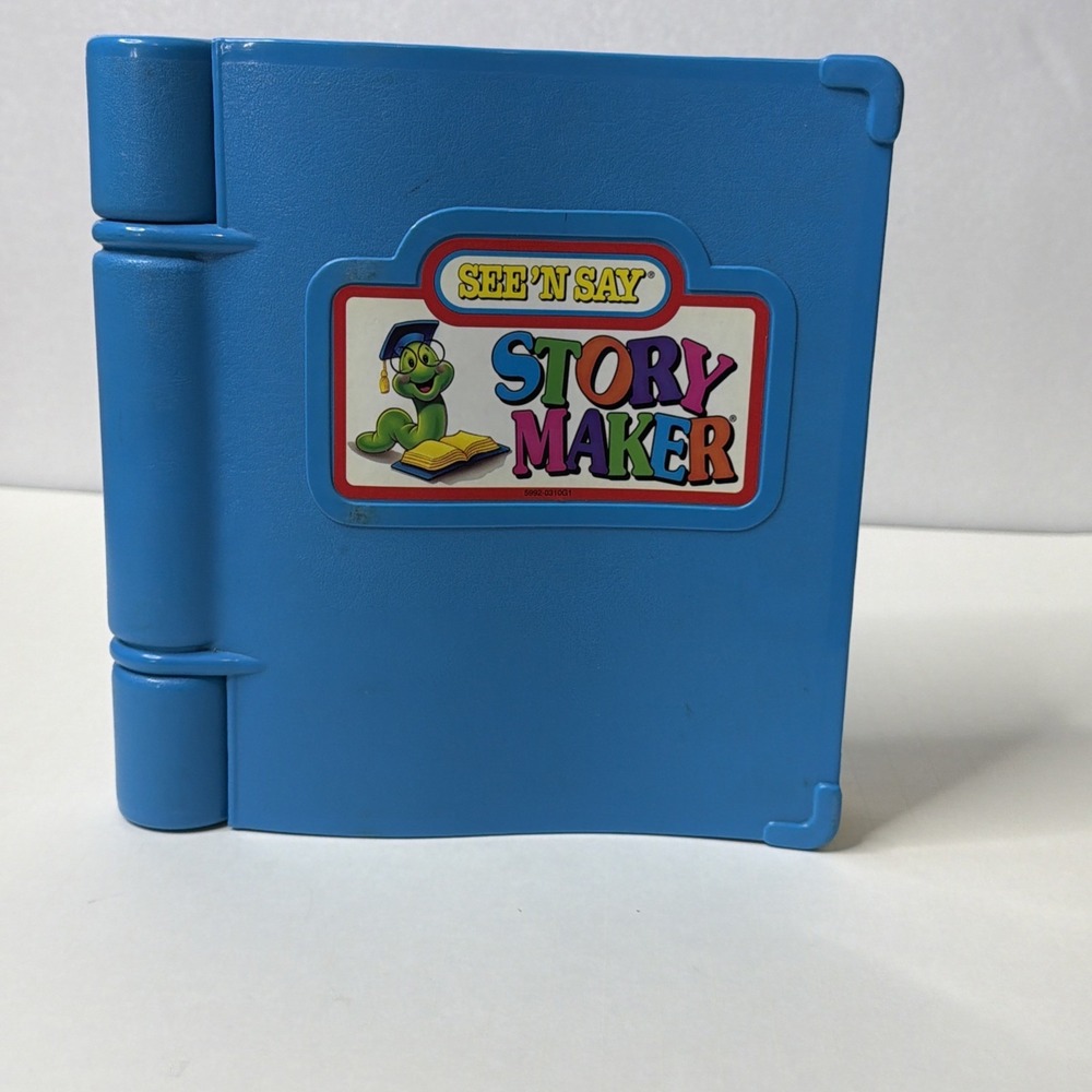 Vintage Mattel See 'N Say Story Maker Blue Book 1991 Tested & Working video